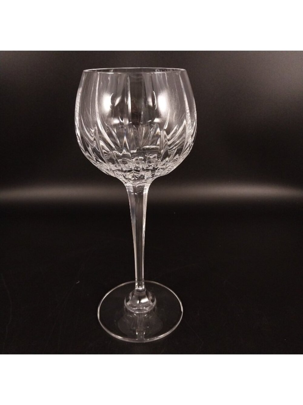 Mikasa Crystal Arctic Lights Hock Wine Glass 8-1/4" Tall Vertical Cuts